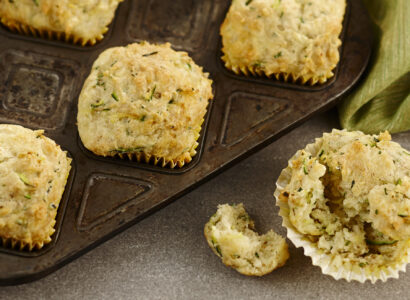 Muffins aux courgettes et au fromage