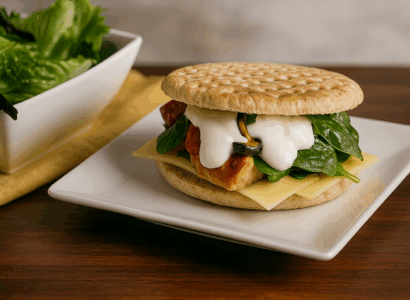 Paninis au poulet et aux épinards