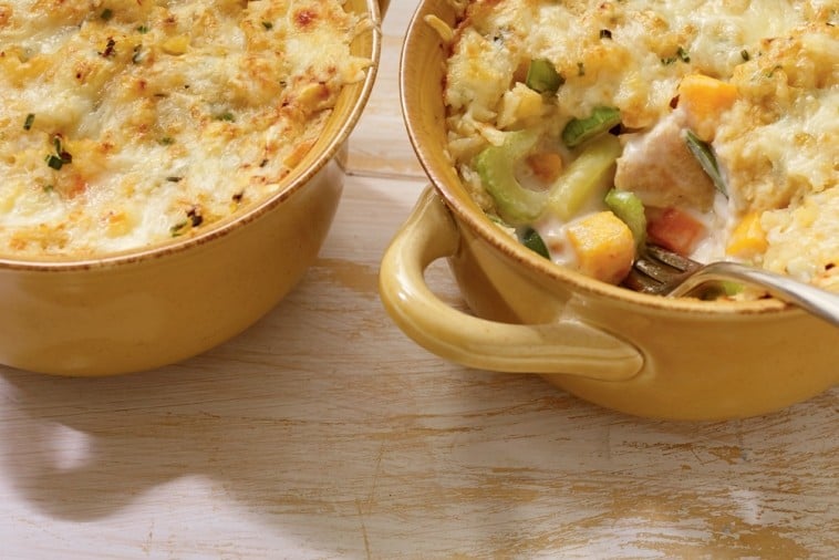 Vegetable, Chicken and Cheddar Casserole