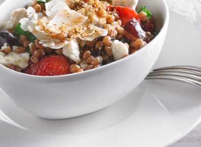 Salade aux grains de blé et dukkah