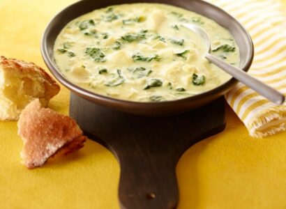 Soupe de poisson nourrissante aux épinards