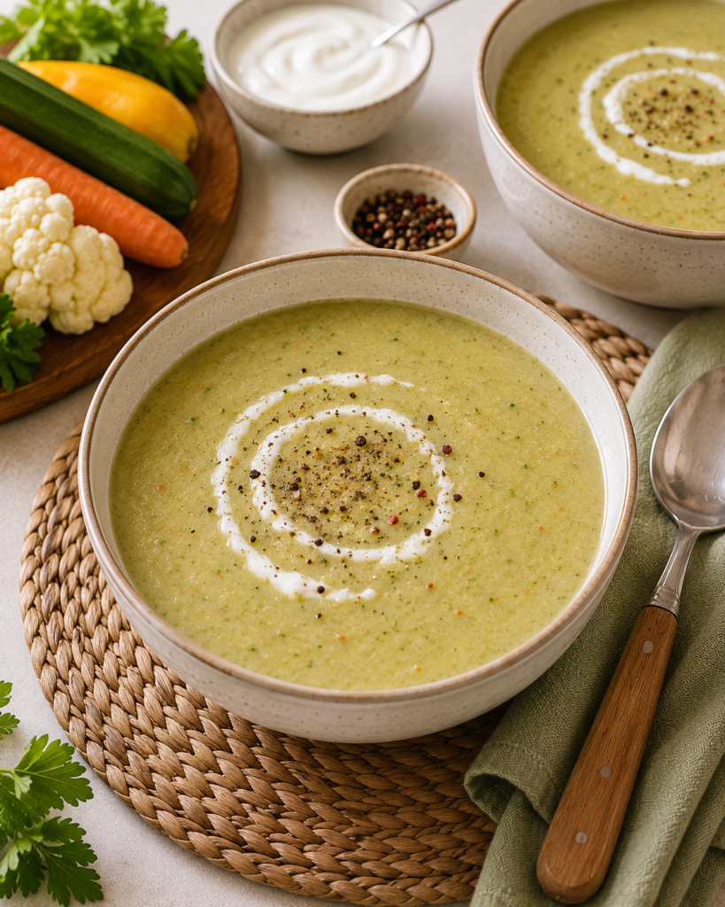 Soupe aux légumes du jardin