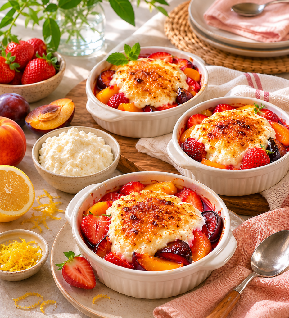 Gratin aux fruits d’été