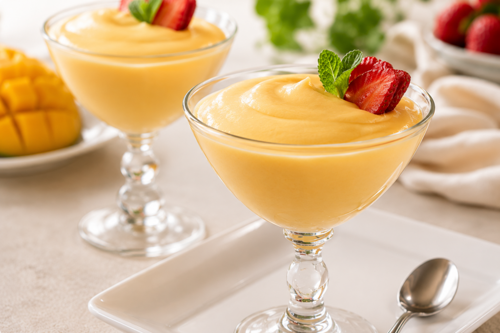 Pudding glacé à la mangue