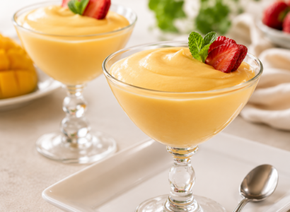 Pudding glacé à la mangue