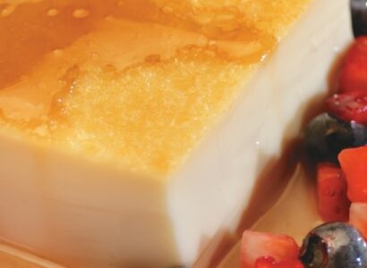 Délicieux flan au sirop d&rsquo;érable