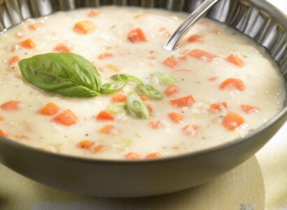 Soupe aux carottes et aux lentilles